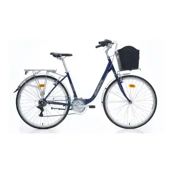 Carraro Julıo Kadın Şehir Bisikleti 43 Cm V-Fren 28 Jant 21 Vites Metalik-Mavi-Gümüş