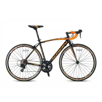 Kron RC-1000 28 Jant 14 Vites 54 Cm Kaliper Fren Yol Bisikleti - Mat Siyah - Turuncu