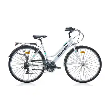 Bianchi Strada 105 28 Jant 21 Vites 46 Cm V-Fren Şehir Bisikleti-Gri-Siyah-Turkuaz