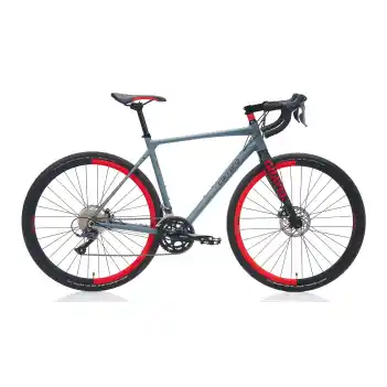 Carraro Gravel Go Clarıs 28 Jant 16 Vites 52 Cm Mekanik Disk Fren Yol Bisikleti - Mat Antrasit-Siyah-Kırmızı R1