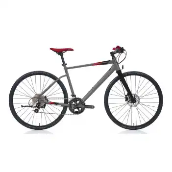 Carraro Sportive 350 28 Jant 22 Vites Hidrolik Disk Fren 52 Cm Şehir Bisikleti-Mat Antrasit-Siyah-Kırmızı