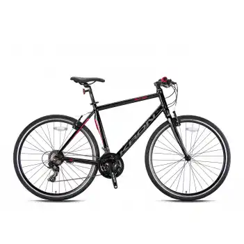 Kron SPX100 28 Jant 21 Vites 56 Cm V-Fren Trekking Bisikleti - Siyah-Kırmızı-Füme