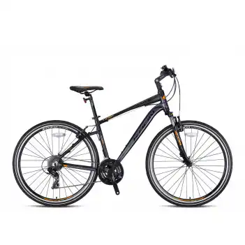Kron TX150 28 Jant 24 Vites 51 Cm V-Fren Şehir Bisiklet Mat Siyah-Turuncu-Füme