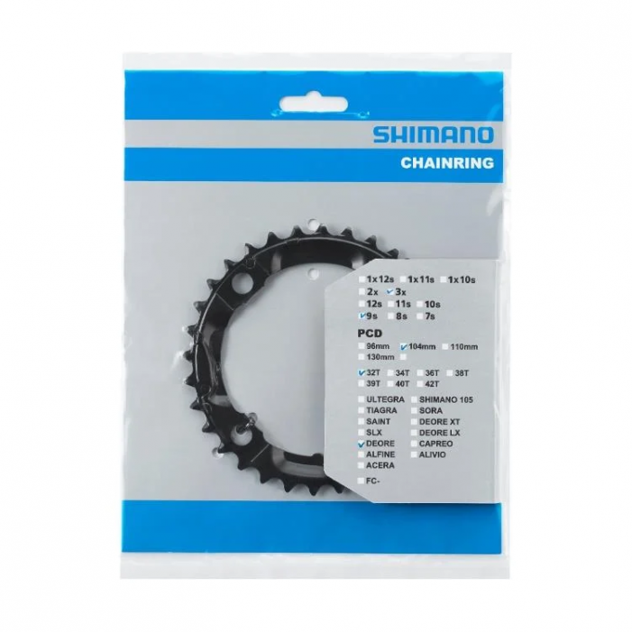 Pédalier Shimano Deore XT FC-M590 9v - 32 Dents, 170mm - Avec Axe Hollowtech II (BB Inclus) - Occasion En Bon état