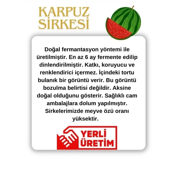 Karpuz Sirkesi 500 ML