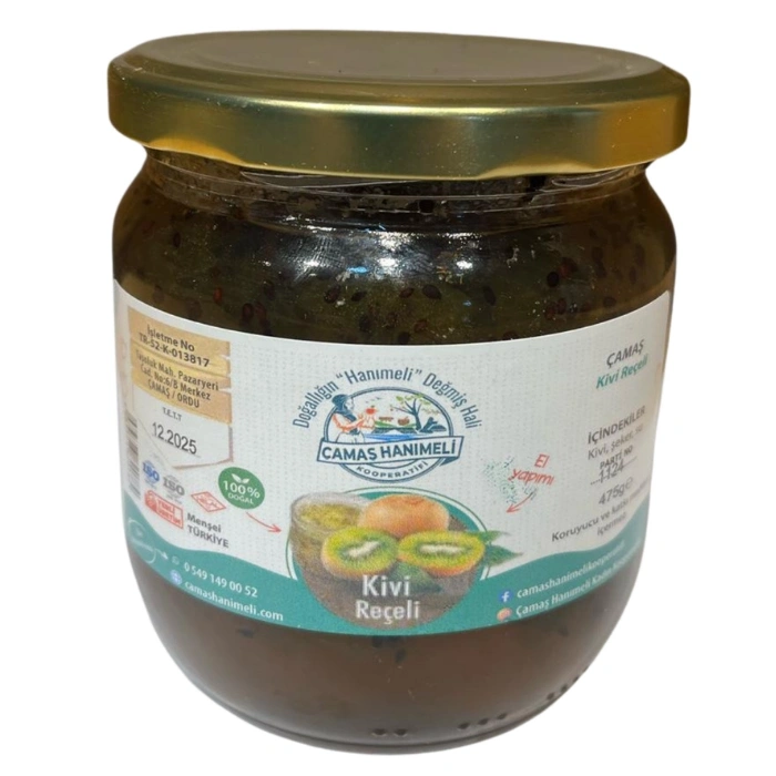 Kivi Reçeli 500 Gr (Doğal-Ev Yapımı)