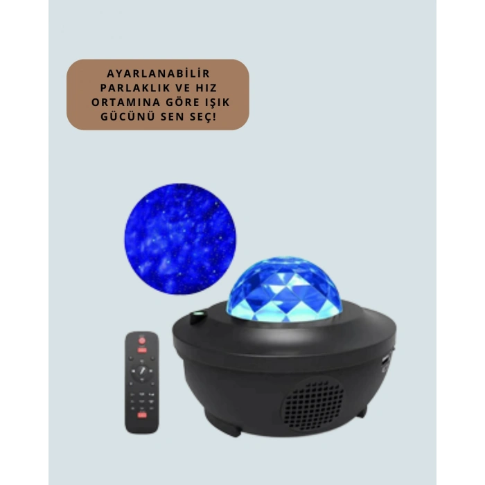 Nevamel Bluetooth & USB Müzik Çalar Gece Lambası – 50 m² Kapsama Uzaktan Kumanda