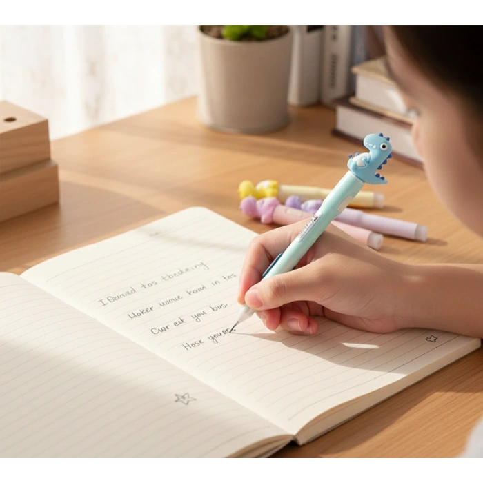 Nevamel 07 Uçlu Ledli Dinazor Tasarımlı Kalem