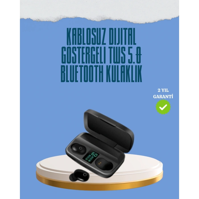 Nevamel 10 Metre Çekim Mesafeli Hafif Tasarımlı Bluetooth Kulaklık ve Şarj Kutusu Seti