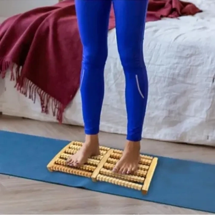 Nevamel 10 Silindirli Ahşap Ayak Masaj Aleti