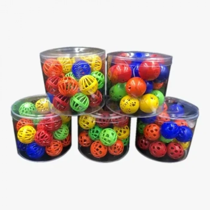 Nevamel 100 Adet Çıngıraklı Kedi Topu