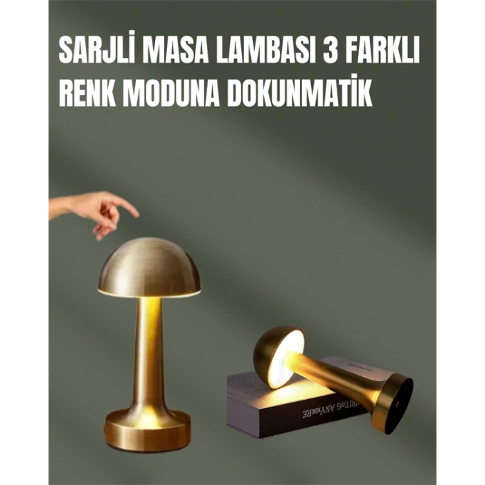 Nevamel %100 Kademeli Ayarlanabilir Işık – USB Şarjlı Masa Lambası