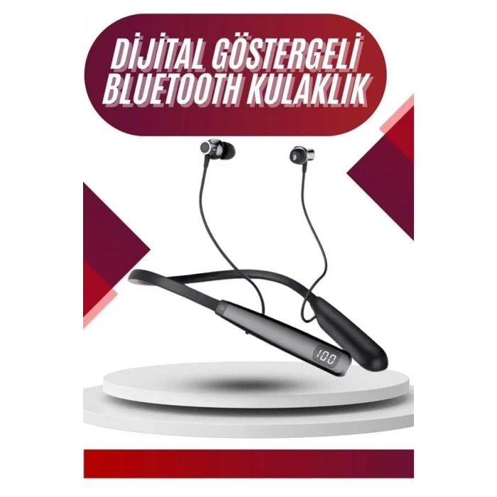 Nevamel® 100 Saat Bluetooth Kulaklık Dijital Göstergeli ANC Özelliği Kablolu