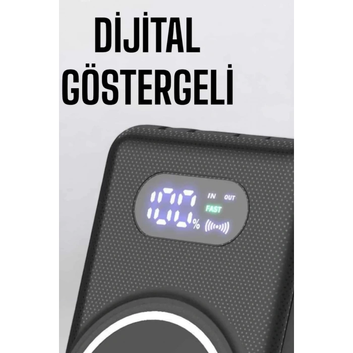Nevamel® 10.000 Mah Powerbank 4 Portlu Hızlı Şarj Dijital Göstergeli