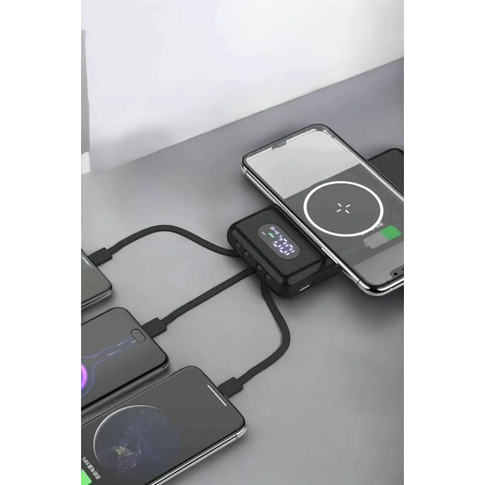 Nevamel® 10.000 Mah Powerbank 4 Portlu Hızlı Şarj Dijital Göstergeli