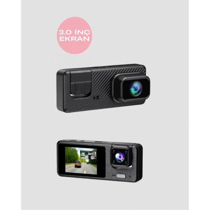 Nevamel® 1080P 3 Kameralı Araç DVR – Döngü Kayıt ve Geri Görüş Özellikli Yeni Nesil