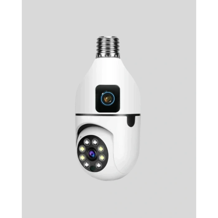 Nevamel 1080P WiFi Ampul Kamera Uzaktan Erişimli Hareket Sensörlü Gece Görüşlü