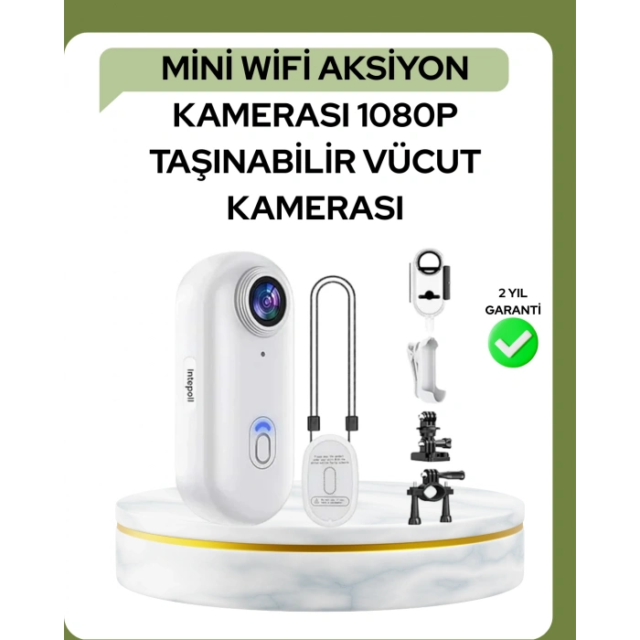 Nevamel 1080P WiFi Spor Kamerası Su Geçirmez Mini Aksiyon Kamera
