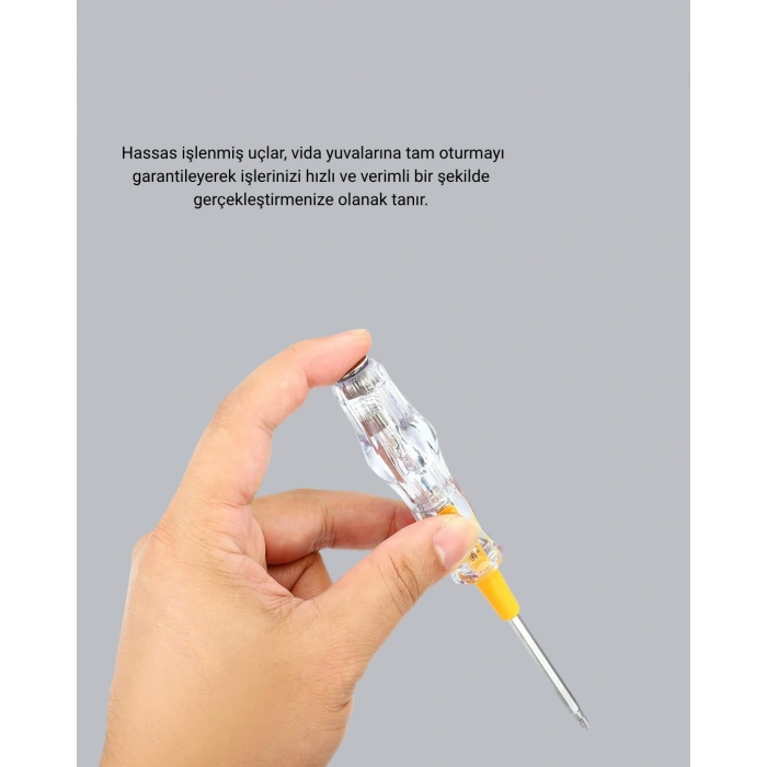 Nevamel® 110-220V Elektrik Test Kalemi Korozyona Dayanıklı Nikel Kaplamalı