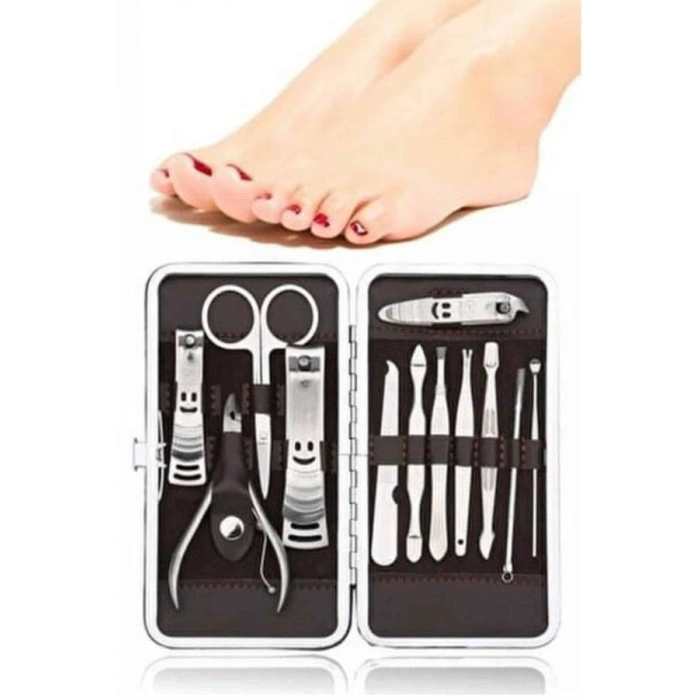 Nevamel 12 Parça El Ayak Temizleme Pense Kir Temizleme Aparatı Kaş Cımbızı