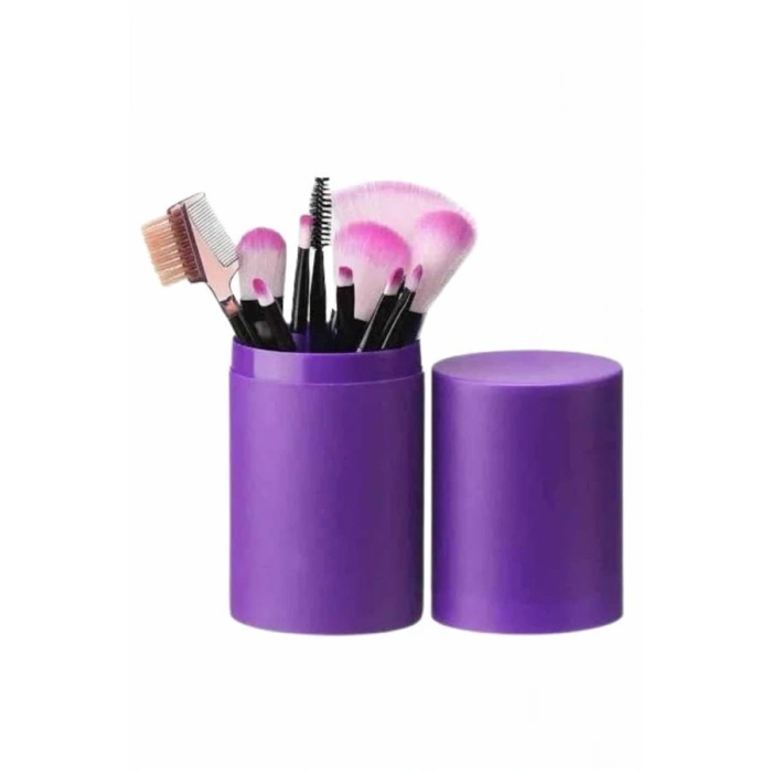 Nevamel 12 Parça Profesyonel Makyaj Fırçası Far Fırçası Allık Fırçası Yumuşak Kıllı