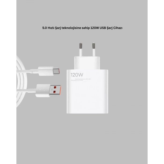 Nevamel® 120 Watt Type C Hızlı Şarj Cihazı  Reno 4 5 6 Uyumlu