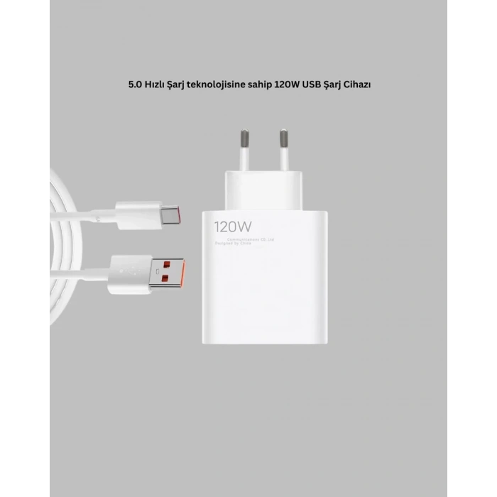 Nevamel® 120 Watt Type C Şarj Başlığı Poco X3 X4 X5 Pro Uyumlu