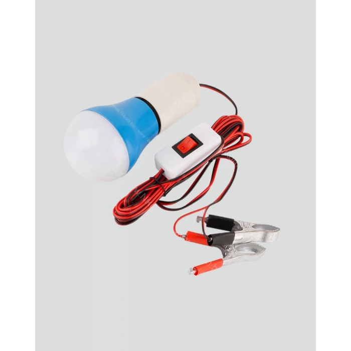 Nevamel® 12V LED Ampul Timsah Kıskaçlı Taşınabilir Aydınlatma