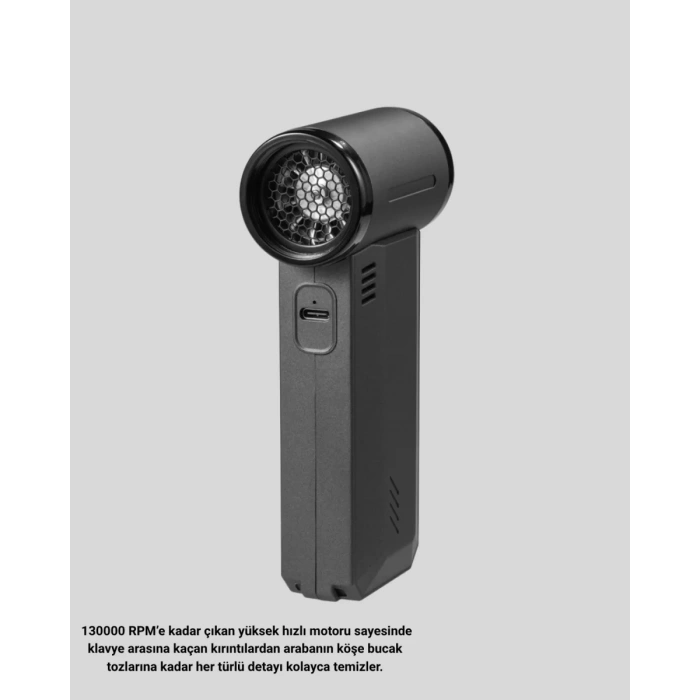 Nevamel® 130000 RPM Çok Fonksiyonlu Şarjlı Hava Üfleme ve Vakum Temizlik Cihazı