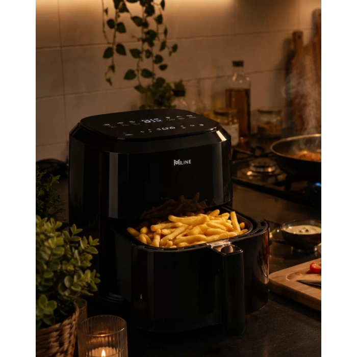 Nevamel® 1360W Yağsız Sıcak Hava Fritözü 4 Litre Dokunmatik Air Fryer