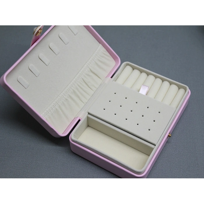 Nevamel® 16x11 cm Deri Kaplamalı Makyaj Ve Takı Kutusu