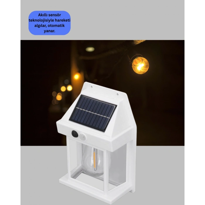 Nevamel 1800 mAh Pilli Solar Duvar Aydınlatma