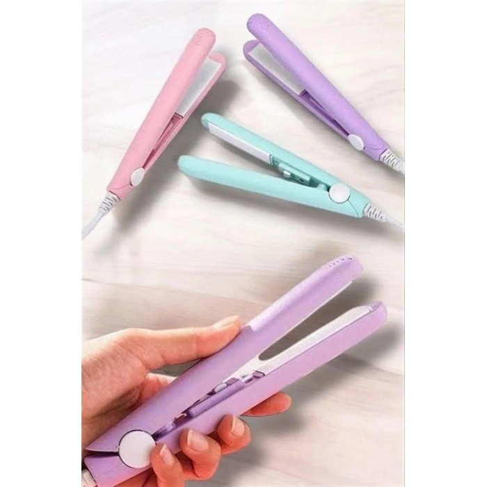 Nevamel 180°C Isı ve Uzun Süre Kalıcı Düzlük Sağlayan Mini Saç Düzleştirici