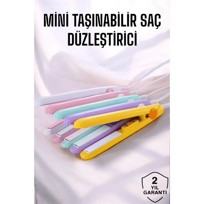 Nevamel 180°C Isı ve Uzun Süre Kalıcı Düzlük Sağlayan Mini Saç Düzleştirici