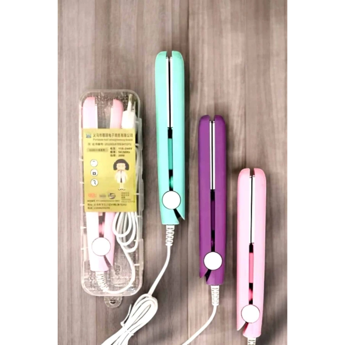 Nevamel 180°C Isı ve Uzun Süre Kalıcı Düzlük Sağlayan Mini Saç Düzleştirici