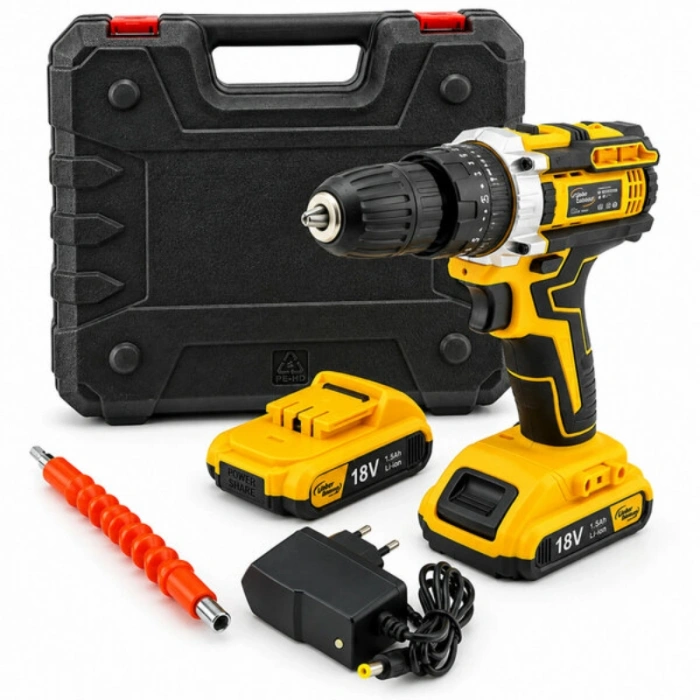 Nevamel® 1850 RPM Şarjlı Matkap Seti - Çantalı - Yedek Batarya