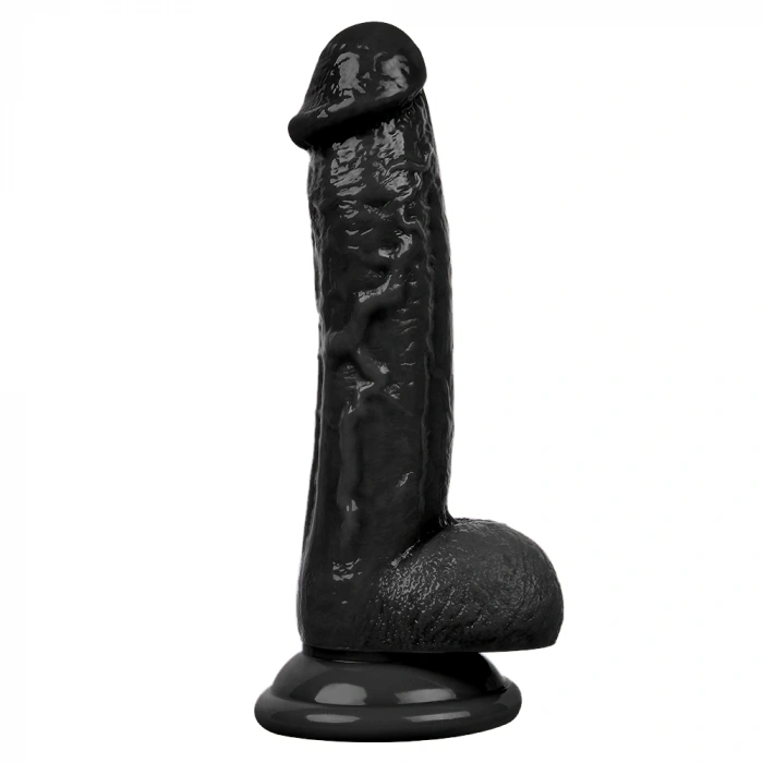 Nevamel® 19Cm Gerçekçi Siyah Dildo Yapay Penis