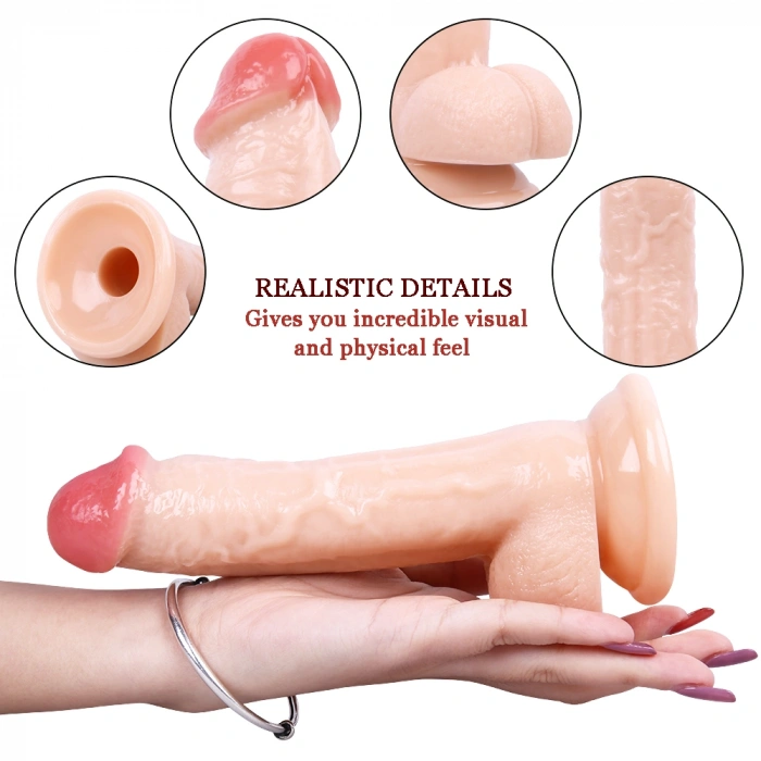 Nevamel® 19Cm Gerçekçi Ten Rengi Dildo Penis