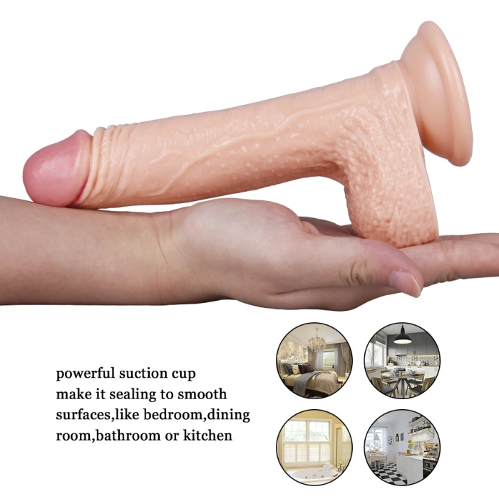 Nevamel® 19Cm Ten Rengi Vantuzlu Dildo