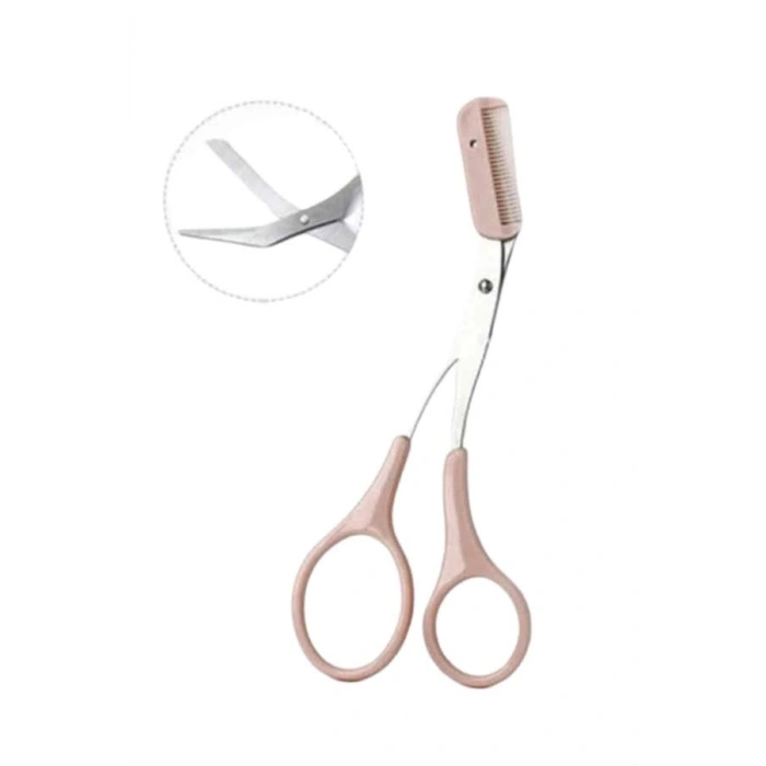 Nevamel 2li Kaş Bakım Seti Taraklı Kaş Makası Ve Kaş Usturası Kaş Şekillendirici