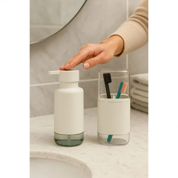 Nevamel 2li Sıvı Sabunluk Ve Diş Fırçalık Seti