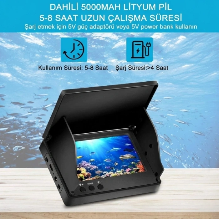 Nevamel 20 Metre Sualtı Balık Tutma Kamerası