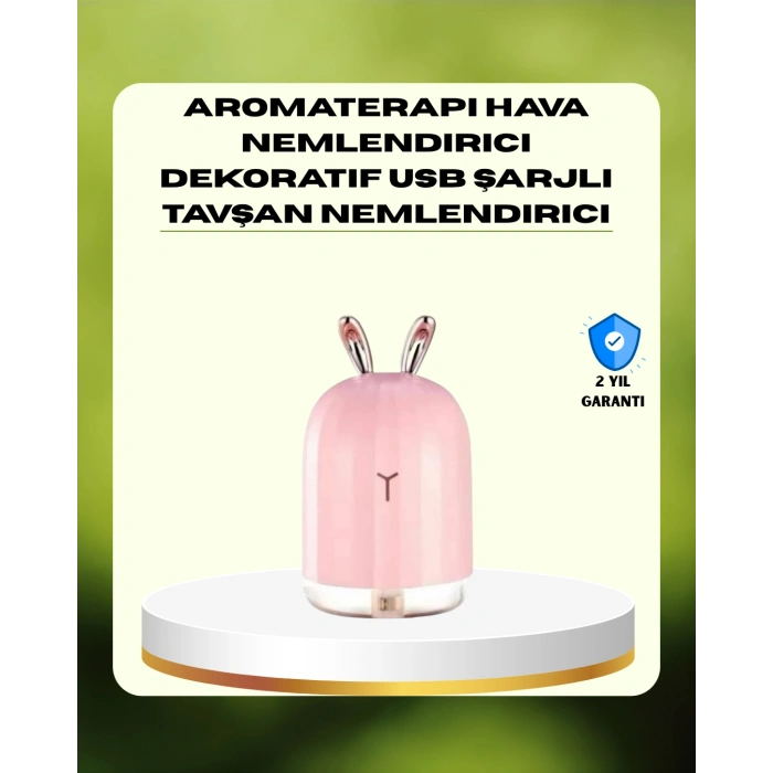 Nevamel 200 ml Ultrasonik Aroma Difüzör ve Hava Nemlendirici Gece Lambalı