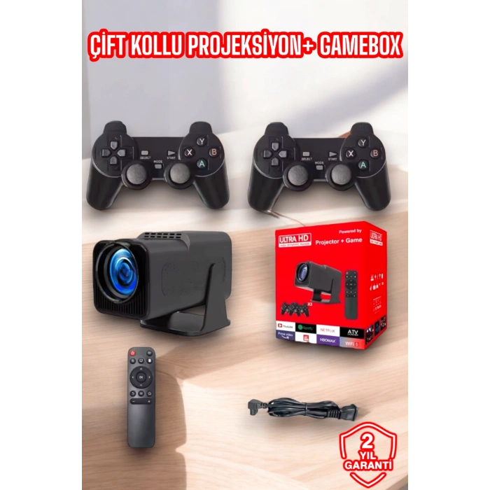 Nevamel 2000+ Oyun ve Popüler Uygulama Destekli Çok Fonksiyonlu Projeksiyon