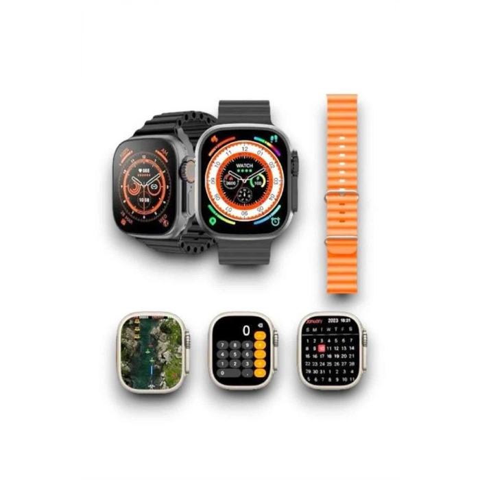 Nevamel 2025 Model Akıllı Saat Çift Kordon Ios Ve Android Arama Cevaplama Sesli Asistan