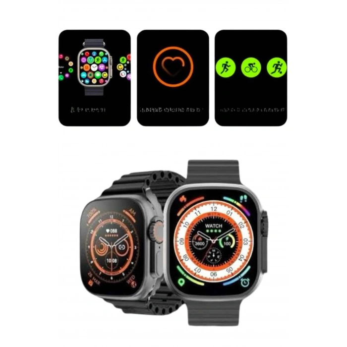 Nevamel 2025 Model Akıllı Saat Kordon Hediyeli Çağrı Cevaplama Uzun Pil Süreli Android İOS Uyumlu