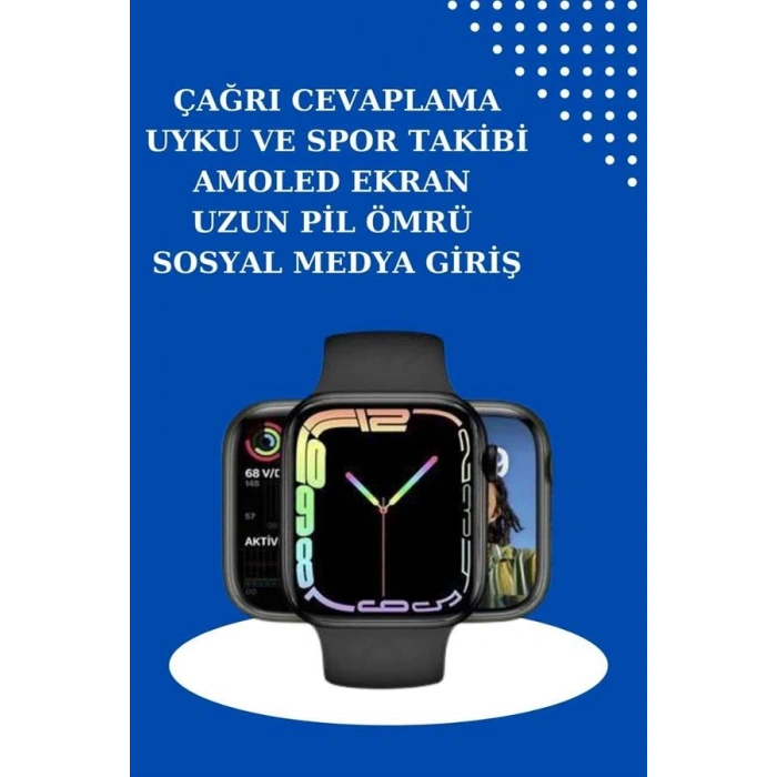 Nevamel 2025 Model Akıllı Saat ve 2.Nesil TWS Bluetooth Kulaklık ANC Özelliği Amoled Ekran