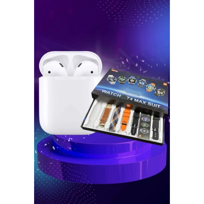 Nevamel 2025 Model Akıllı Saat ve 2.Nesil TWS Bluetooth Kulaklık Yüksek Ses Kaliteli