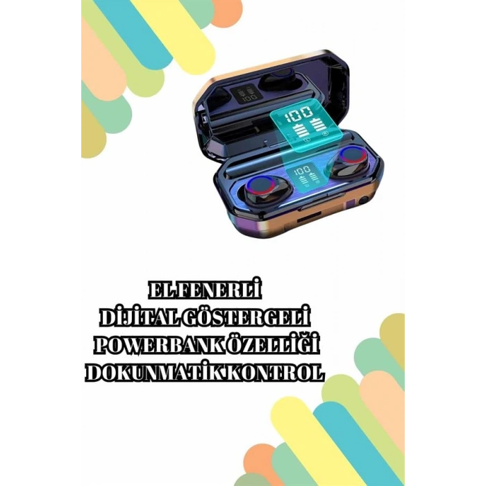 Nevamel 2025 Model Akıllı Saat ve Bluetooth Kulaklık 5.0 Bluetooth Bağlantılı Dokunmatik Ekran