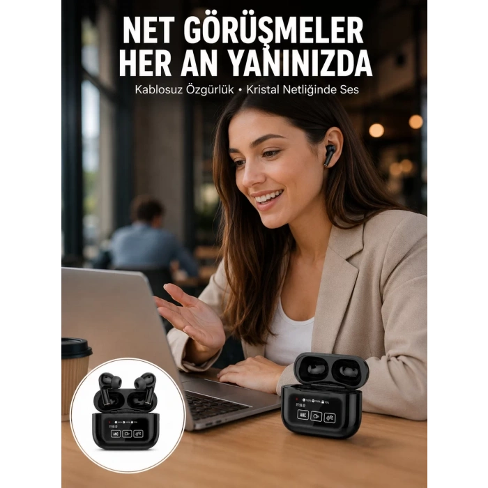 Nevamel® 2025 Model Bluetooth Kulaklık Dokunmatik Ekran Yüksek Ses Kalitesi Yeni Nesil